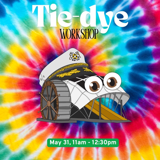 Join local tie-dye artist Kimberlee Swift for a hands-on tie-dye workshop here at the Cove.

Learn about natural dying techniques using native plants and tie-dye your own item to take home. Materials will be provided but space is limited, so sign up today!
ow.ly/zz4W50W0SMs