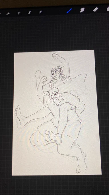 シールと原稿に気を取られて今頃ポスカの下書き描いてる奴〜??

はーーーーい!!!!!!!!

という訳で、わんぱくな夏の悲宇のポスカを配布します!

悲宇オンリーまで16日!
原稿終わってないの怖すぎるw
頑張ってます!頑張ります!

#岩響CD
#岩響 