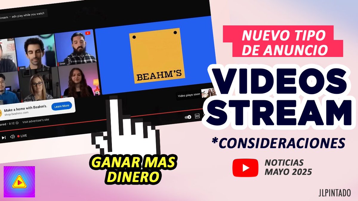 AlertaCreadores's tweet photo. Youtube lanza un nuevo tipo de anuncio para los vídeos stream o en vivo que puede hacer ganar más dinero a los creadores, veamos los detalles y consideraciones en el siguiente vídeo. ➡➡ https://t.co/MF1wSyXNaf
#alertacreadores #noticiasyoutube #tipsyoutube https://t.co/qxEBIpnv77