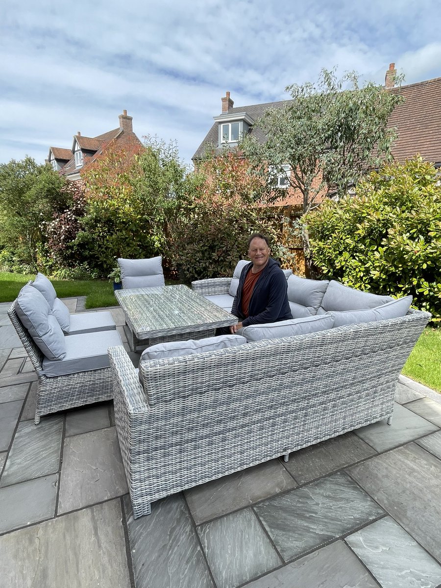New garden furniture delivered. My new outdoor writing study!
#writer #writerslife #gardening #writingcommunity