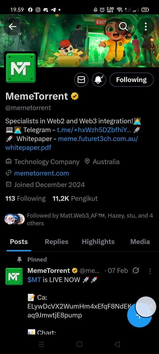 CryptoFun22_'s tweet photo. @memetorrent Always fam ❤️ https://t.co/LG3Ll9Zv2e