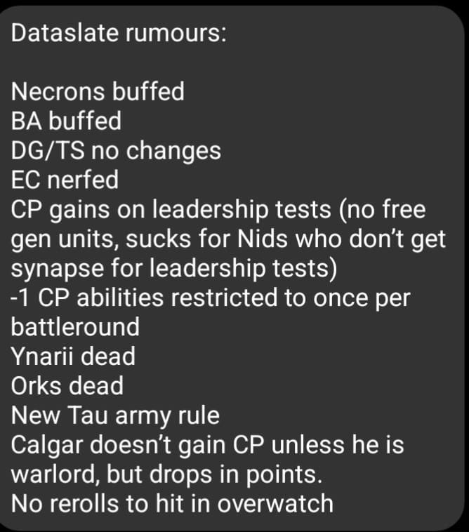 Htapy's tweet photo. @WarhammerLeaks This accurate? https://t.co/H2Odd14UDm