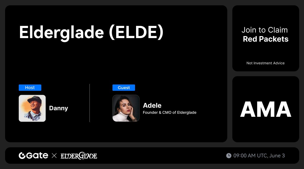 Gate Live | Streamers Wanted (@gateiolive) on Twitter photo Gate #AMA - <a href="/Elderglade/">Elderglade</a>
Total Rewards: 833 $ELDE, 10 Winners * $5 $ELDE
🔹Follow <a href="/Gate__Live/">Gate Live | Streamers Wanted</a> & <a href="/Elderglade/">Elderglade</a>
🔹Like & Rt
Venue: x.com/i/spaces/1dRKZ…
Drop your questions to WIN extra $ELDE:
gate.com/questionnaire/…
End: 09:00 AM, June 3 (UTC) Gate #AMA - <a href="/Elderglade/">Elderglade</a>
Total Rewards: 833 $ELDE, 10 Winners * $5 $ELDE
🔹Follow <a href="/Gate__Live/">Gate Live | Streamers Wanted</a> & <a href="/Elderglade/">Elderglade</a>
🔹Like & Rt
Venue: x.com/i/spaces/1dRKZ…
Drop your questions to WIN extra $ELDE:
gate.com/questionnaire/…
End: 09:00 AM, June 3 (UTC)