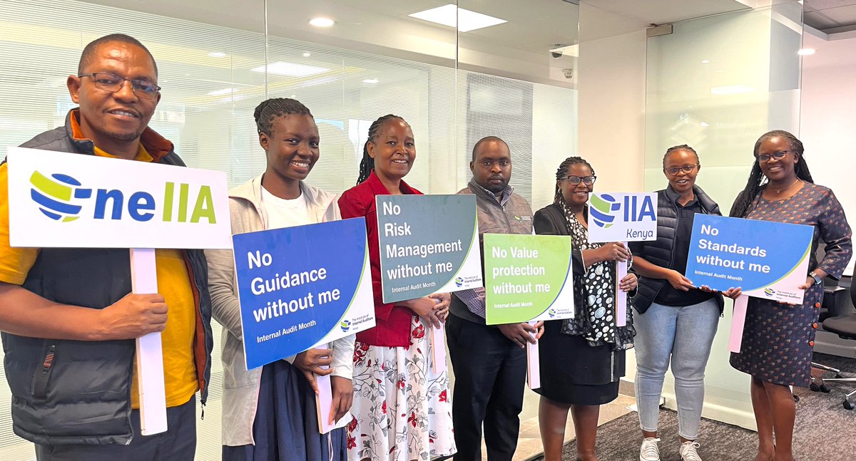 ira_kenya's tweet photo. In celebration of Internal Audit Month, the Authority led by Ms. Joan Kirika, the Director Internal Audit, was today joined by the Institute of Internal Auditors (IIA) Kenya in appreciating and recognizing the vital role of internal auditors. https://t.co/NIU0UG7Q5I
