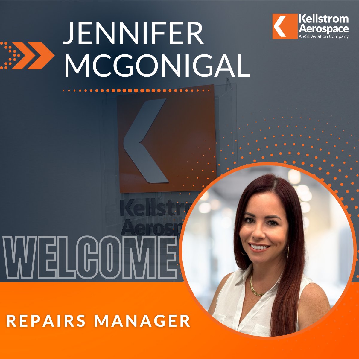 We are excited to welcome Jennifer McGonigal to the Kellstrom Repairs team as our new Repairs Manager! Jennifer brings over 10 years of aviation experience and a proven ability to build strong relationships across the industry. Join us in giving her a warm welcome! ✈️👏