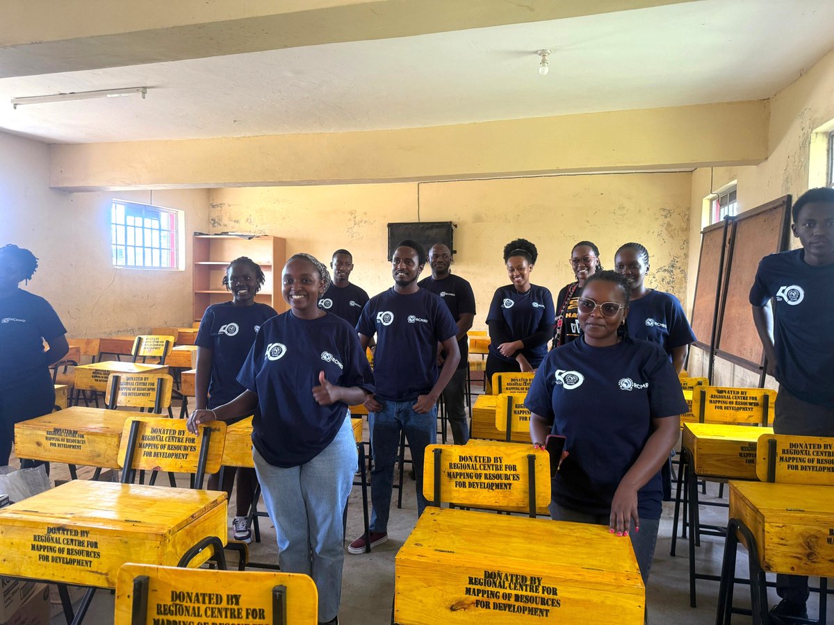 RCMRD_'s tweet photo. RCMRD @ 50 | Giving Back #rcmrdanniversary
As part of our Corporate Social Responsibility (CSR) activities and in celebration of #RCMRDat50 , we paid a special visit to Kasarani Treeside School for the Deaf
The event, graced by our Director of Geospatial Services Mr Maphuru and Director of Corporate Services, Mr Idude was an opportunity to support and give back to the community.
RCMRD donated chairs, desks and food to help enhance the schoolβs learning environment - a small gesture to show our commitment to inclusion, education, and community.
#rcmrdat50 #rcmrdanniversary