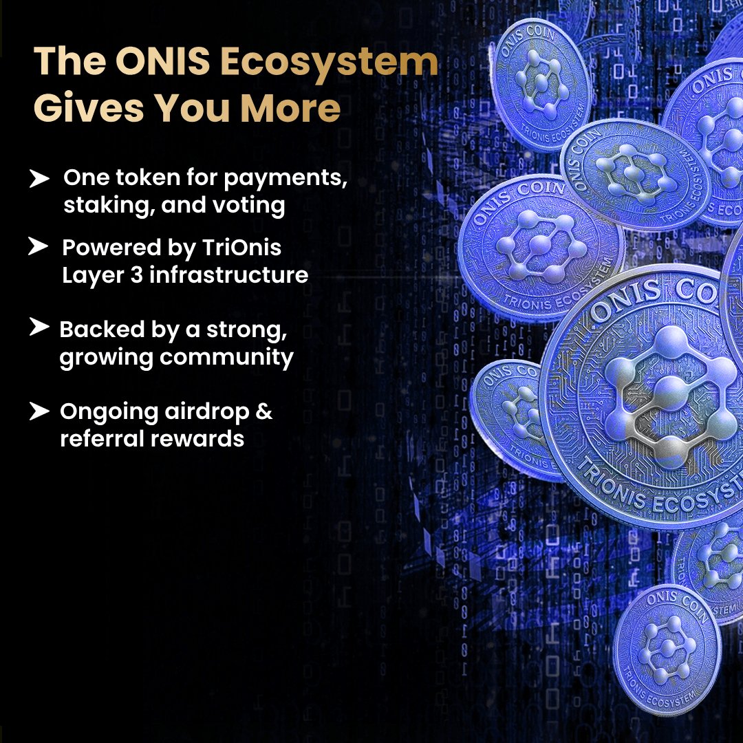 🚀 One token. Endless possibilities.
💠 ONIS Coin:
Use it for payments, staking, &amp; voting
Built on TriOnis Layer 3
💸 Airdrops + referral rewards
🎁 Claim now: tinyurl.com/3rtcusm6
📢 TG: t.me/trionischain
💬 Discord: discord.gg/NX9WYPbk
#ONIS #TriOnis #Layer3