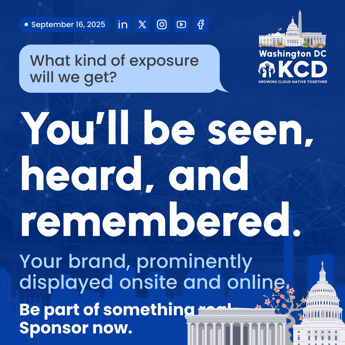 🚀  From logo placement to speaking slots — you’ll be seen, heard, and remembered.
Your brand will be front and center in front of the exact people building, scaling, and
buying cloud-native solutions.

See the details here: bit.ly/4bHUlrM

#DevOps #CNCF #Sponsor