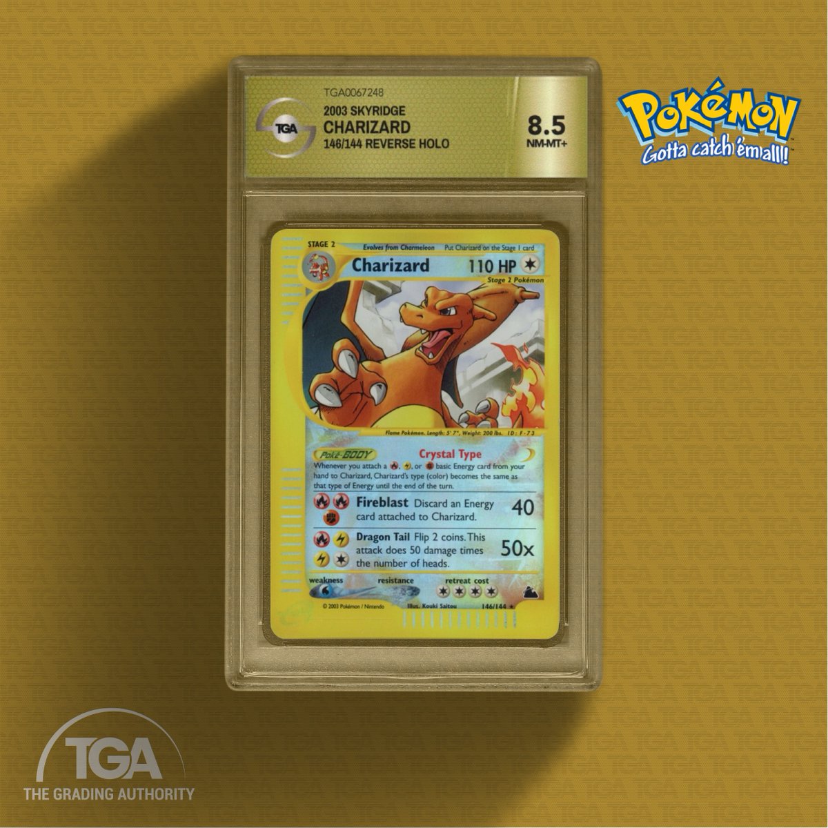 tgacards's tweet image. 🔥2003 Skyridge Charizard Reverse Holo🔥
💎Submit with TGA and add our &quot; Full Color &quot; labels to your collection today💎

tgacards.com

#Charizard #Skyridge #SkyridgeReverseHolo #Pokemon #ReverseHolo