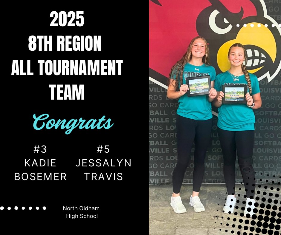 Congratulations to our juniors, Kadie Bosemer and Jessalyn Travis for being selected to the 8th Region All Tournament Team.  Kadie was also selected for the All 8th Region Team.
#LetsRide