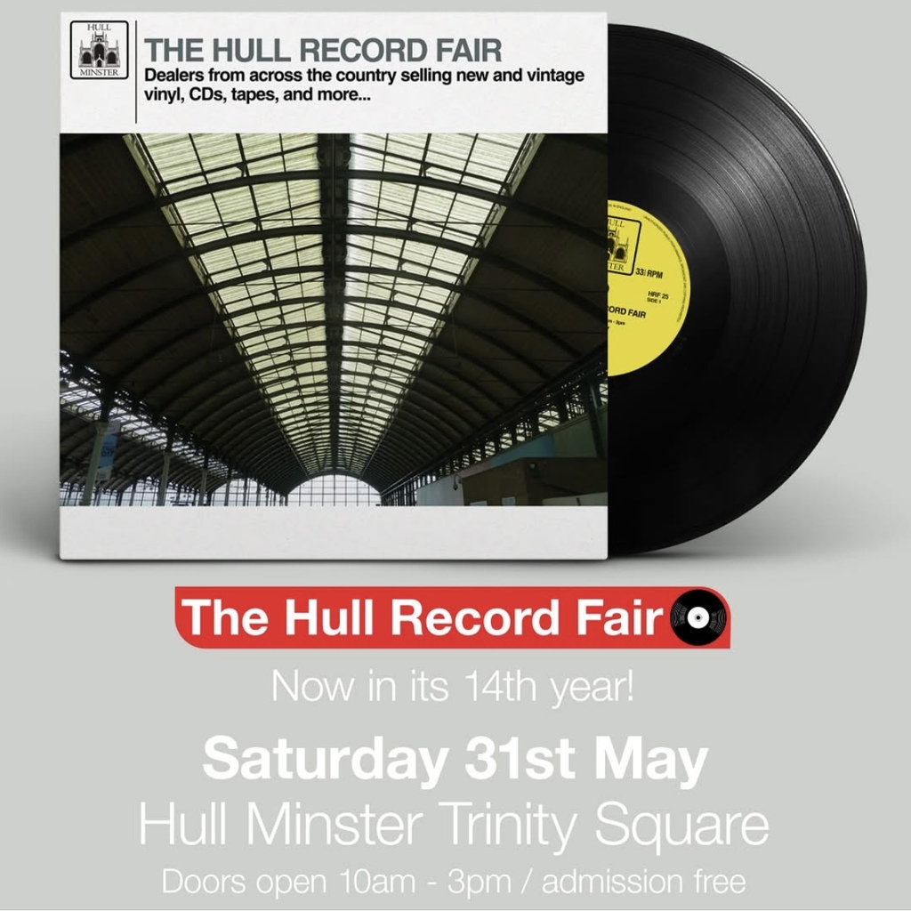 VisitHullEvents (@visithullevents) on Twitter photo Head down to @Hullminster tomorrow for another fabulous Hull Record Fair! 🎵
Traders and record enthusiasts from all across the UK come to show off the vinyls they have for sale! 💰
📍 <a href="/HullMinster/">Hull Minster</a> Trinity Square
🕓 10am - 3pm
👉 loom.ly/1KzS0Jw
#MustBeHull Head down to @Hullminster tomorrow for another fabulous Hull Record Fair! 🎵
Traders and record enthusiasts from all across the UK come to show off the vinyls they have for sale! 💰
📍 <a href="/HullMinster/">Hull Minster</a> Trinity Square
🕓 10am - 3pm
👉 loom.ly/1KzS0Jw
#MustBeHull