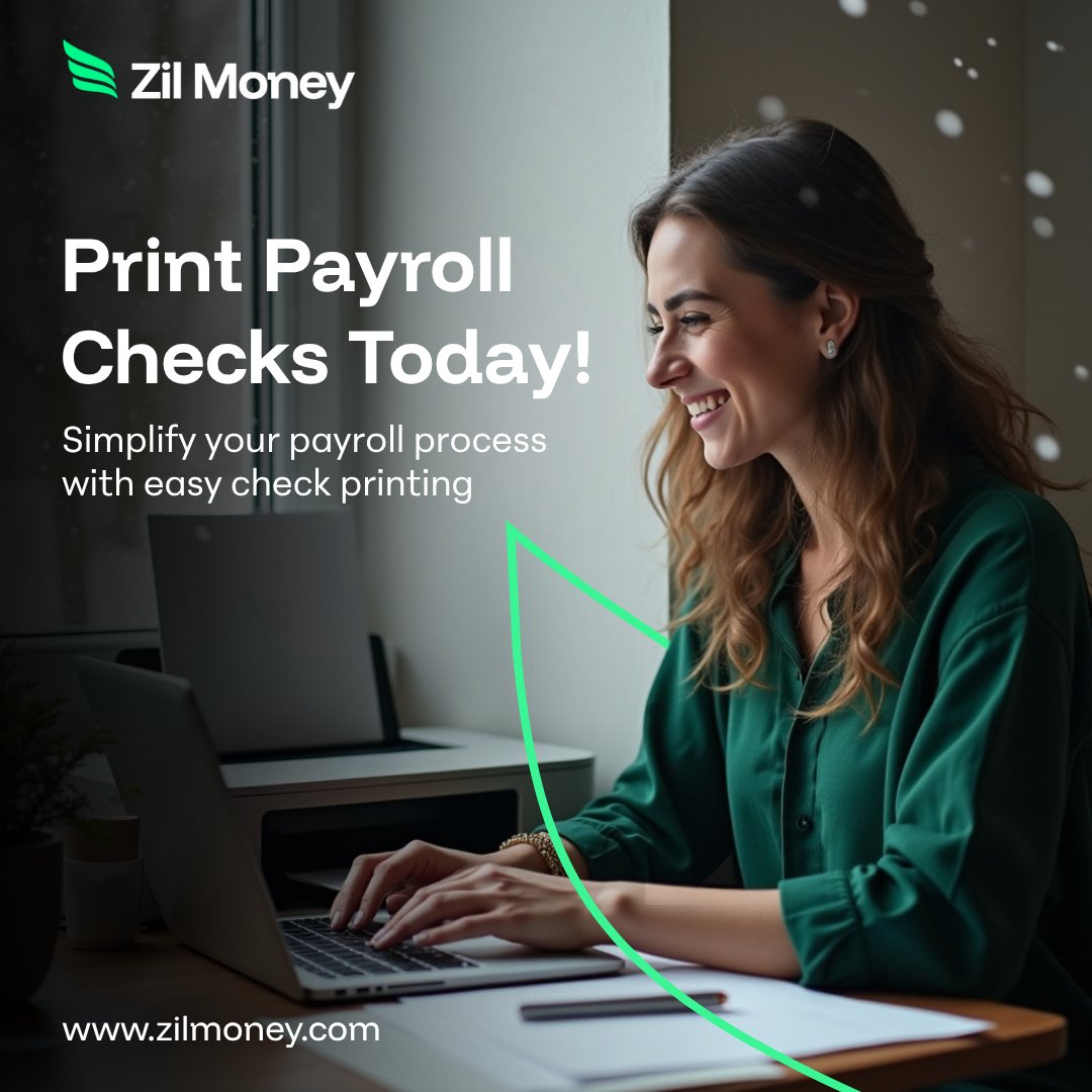 ZilMoney's tweet image. Print payroll checks quickly and securely with Zil Money. Simplify your payroll process and eliminate the expense of pre-printed checks.

Learn more: zilmoney.com/print-payroll-…

Click here for interactive demo: zilmoney.storylane.io/share/opqxoznx…

#PrintPayrollChecks #CheckPrinting