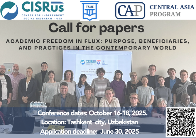 Call for Papers: “Academic Freedom in Flux: Purpose, Beneficiaries, and Practices in the Contemporary World.”

Application form: forms.gle/USXVwCvkwbGnp1…