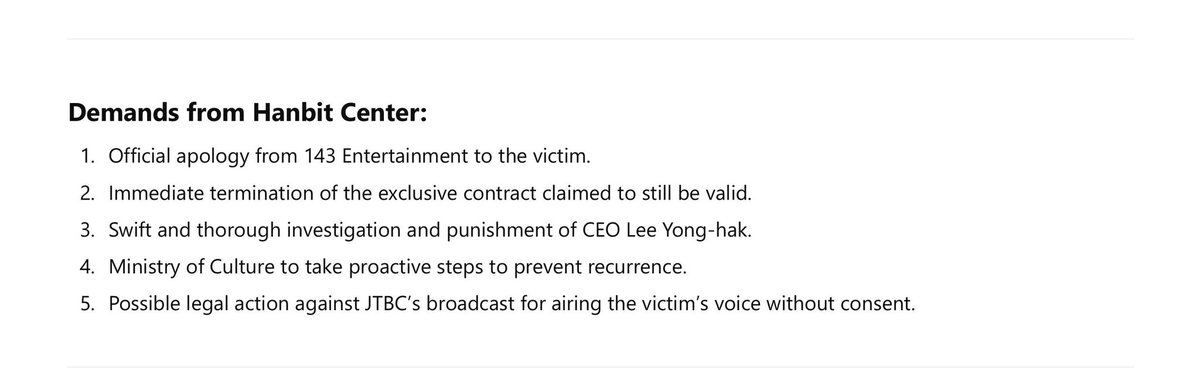 kep1dalso's tweet photo. THE BOYCOTT IS NOT OVER UNTIL JUSTICE IS SERVED FOR GAEUN. The demands of the Hanbit Center have not been met, and as of now, 143 still maintains Lee Yong-hak's innocence.

https://t.co/evfZdrWrpI

#JusticeForGaeun 
FREE MADEIN
#143은설명하라 
#BOYCOTT143ENT https://t.co/gFbkkaC6W5