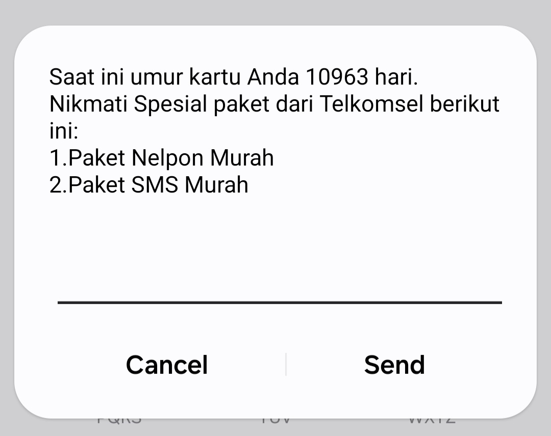 Unbelievable.. Rap han ta pateh. #umurkartu #telkomsel