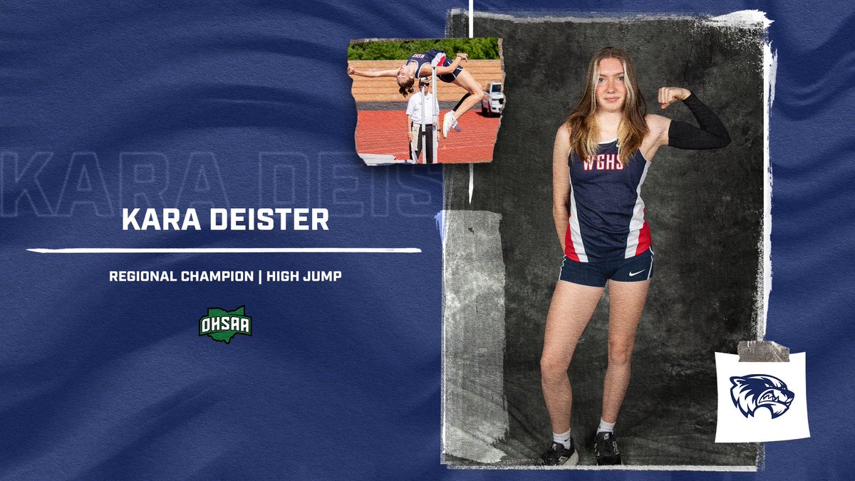 REGIONAL CHAMPION!

Kara Deister is headed back to the State Championships after winning the Regional Championship in the High Jump last night at Austintown Fitch.

Kara also qualified for the Finals in both the 100 &amp; 300 hurdles!