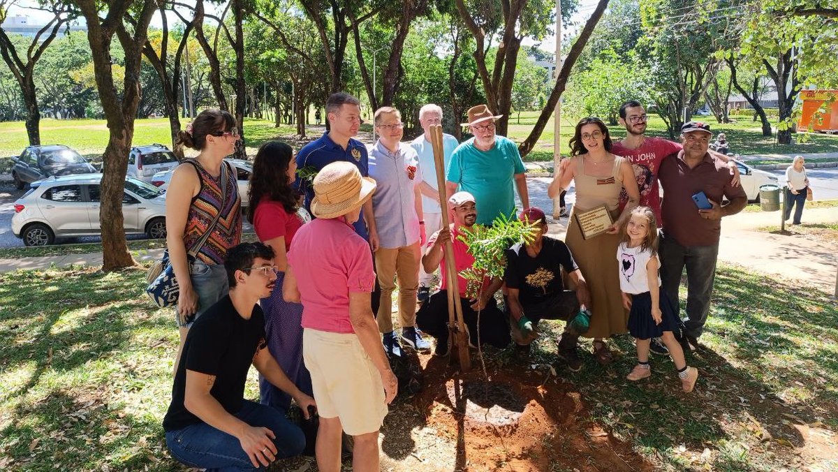 rsgov's tweet photo. Memorial gardens take root across 20+ countries through Russian House initiative: https://t.co/iVxPU6J8pz

#Russia #GardenOfMemory #Victory80 https://t.co/uMzrYhUHso