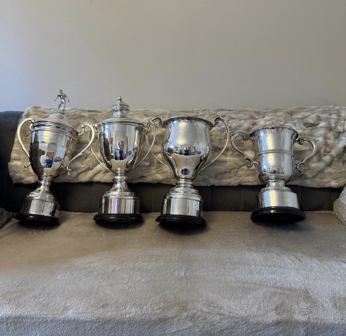 Not to worry Ken, all 4 trophies now in safe hands and will be returned after celebrations 🏆🏆🏆🏆 #Quadruple