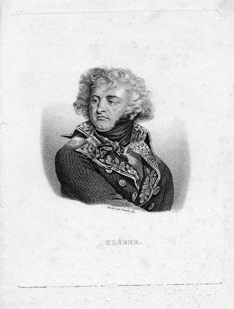 On this day General Jean-Baptiste Kléber was assassinated in Egypt.

Kléber was left in command of French forces in Egypt in 1799 after Napoleon abandoned the army.

Kléber’s body was eventually buried in Strasbourg but his heart was interred in Invalides (Paris).
