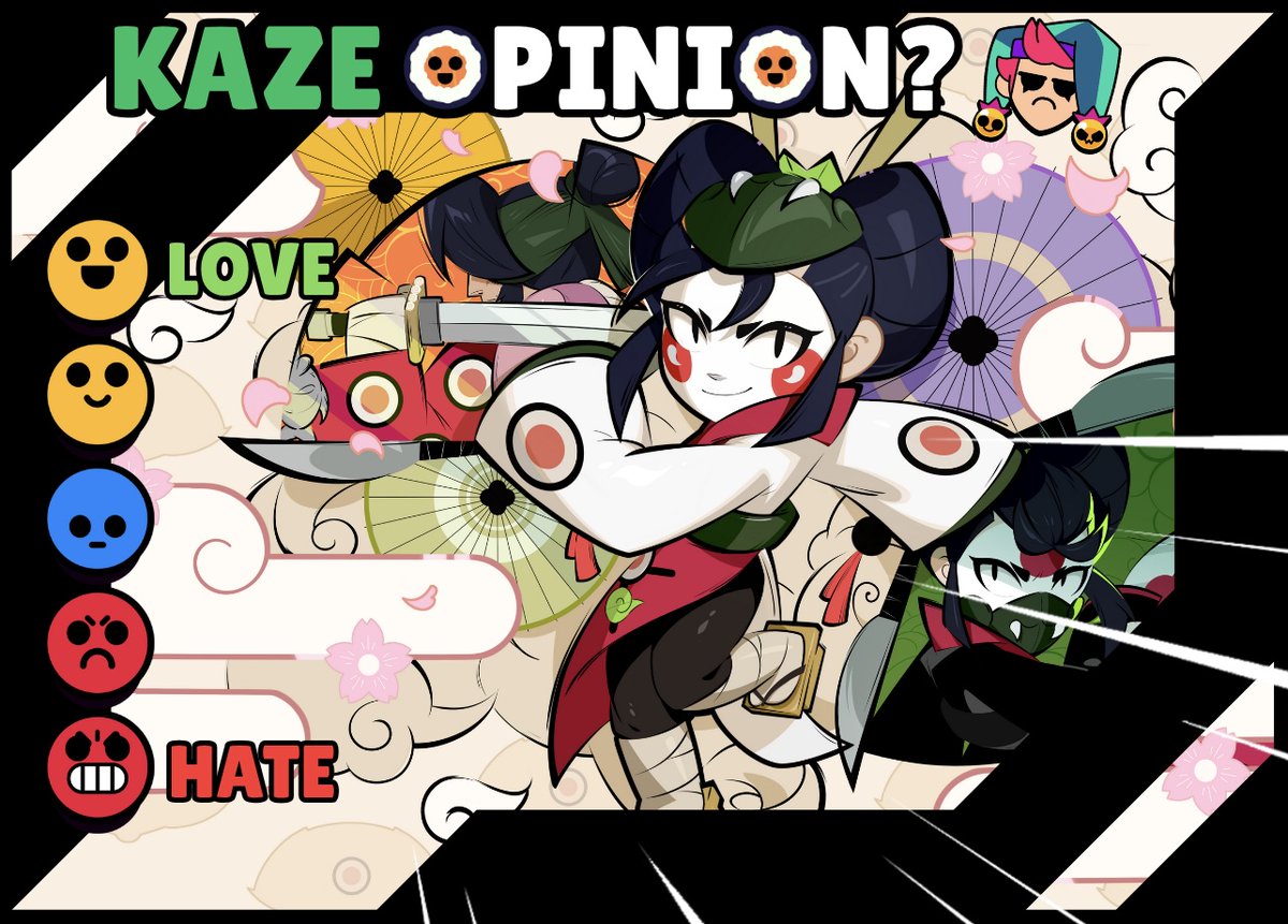 SparkGrove_News's tweet image. On a scale of 1-5, what’s your opinion on Kaze so far?
Do you think she needs a nerf or a buff?🤔
#BrawlStars #BrawlStarsKaze