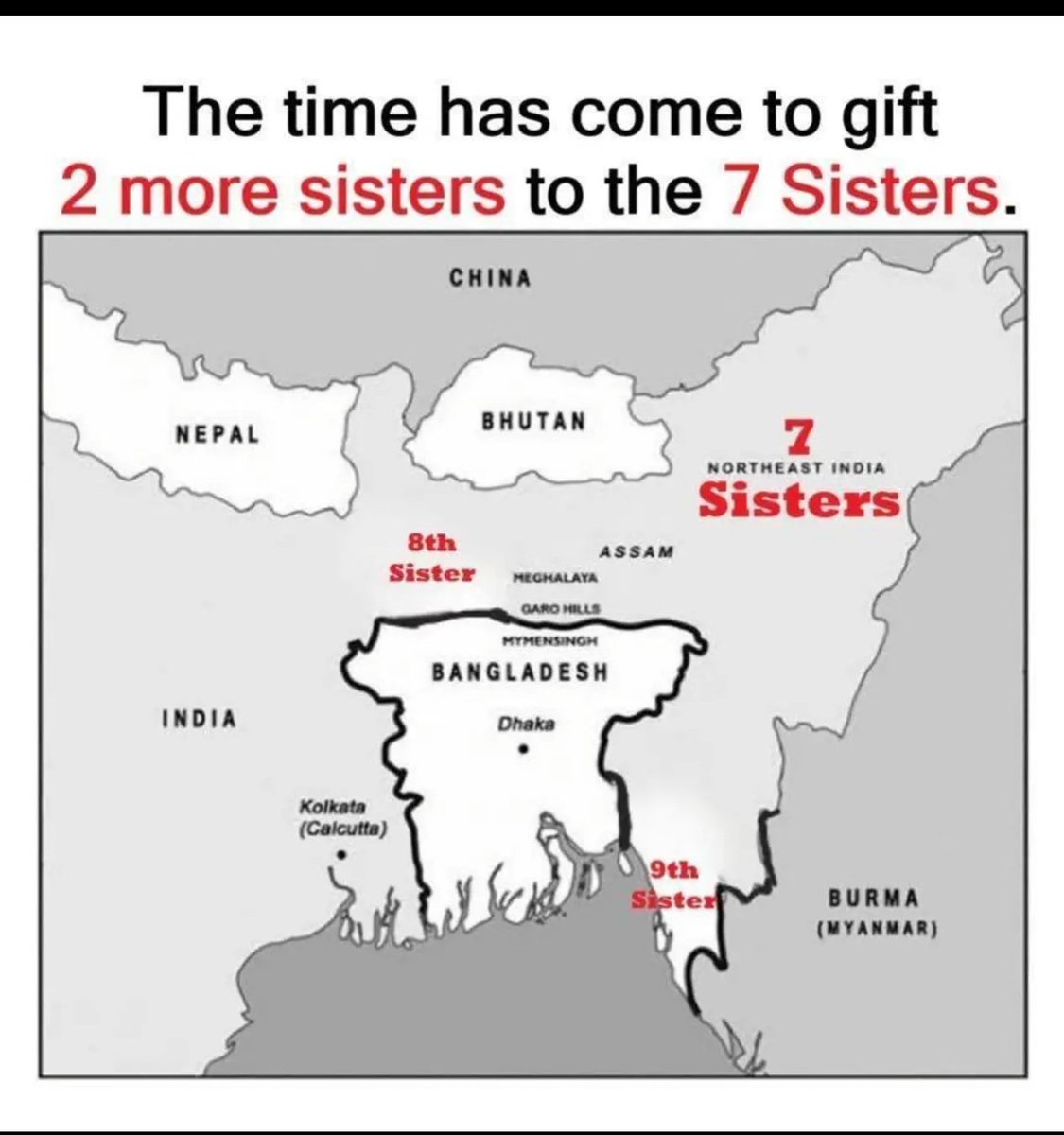 AARYA SINGH VISEN (@23aaryasingh) on Twitter photo Time has come to gift 2more sisters to the 7 Sisters 😀😀😀
#Bangladesh <a href="/albd1971/">Bangladesh Awami League</a> Time has come to gift 2more sisters to the 7 Sisters 😀😀😀
#Bangladesh <a href="/albd1971/">Bangladesh Awami League</a>