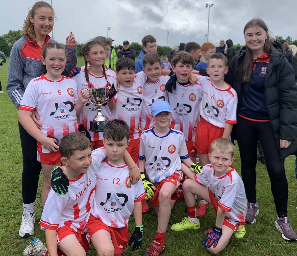 ballyteaguegfc's tweet photo. A massive congratulations and well done to Allen National School and Scoil Bhride Milltown who’s U10 boys teams won their respective finals yesterday in Moorefield. https://t.co/IxJM0GKb2P