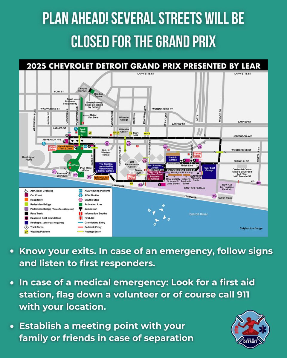 DetroitFire's tweet image. Happy Race Day, Detroit! 🏎️💨