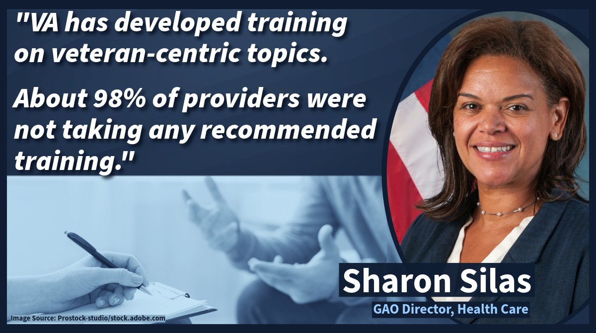U.S. GAO (@usgao) on Twitter photo Veterans seeking mental health care may be referred to providers outside of <a href="/DeptVetAffairs/">Veterans Affairs</a>.
GAO’s Sharon Silas discusses how VA could improve its oversight of these providers to ensure veterans receive quality, coordinated care—on <a href="/FederalNewsNet/">Federal News Network</a>: federalnewsnetwork.com/veterans-affai… Veterans seeking mental health care may be referred to providers outside of <a href="/DeptVetAffairs/">Veterans Affairs</a>.
GAO’s Sharon Silas discusses how VA could improve its oversight of these providers to ensure veterans receive quality, coordinated care—on <a href="/FederalNewsNet/">Federal News Network</a>: federalnewsnetwork.com/veterans-affai…