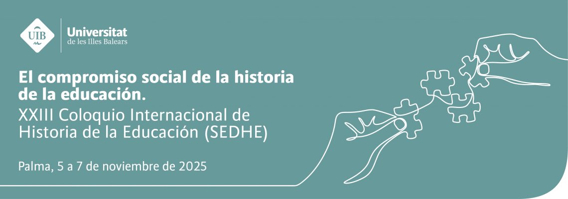 «La història de l’educació, un compromís social». El pròxim mes de novembre (del dia 5 al 7) l’Edifici de Sa Riera (Palma) acollirà el XXIII Coloquio Internacional que organitza la <a href="/SEDHE_es/">Sociedad Española de Historia de la Educación</a>, de forma bianual, d’ençà de 1982 <a href="/gedheuib/">Grup d'Estudis d'Història de l'Educació (IRIE-UIB)</a> #histed 👇🏻👇🏻
ultimahora.es/noticias/econo…