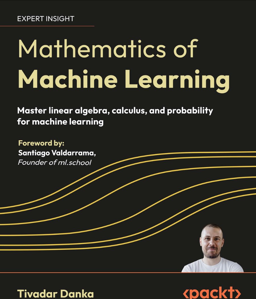 TivadarDanka's tweet image. The wait is over: the Mathematics of Machine Learning is finally out.