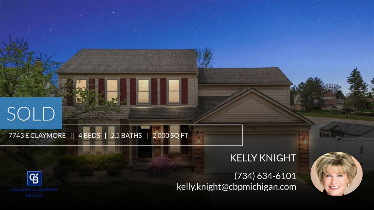 KellyKnightSold's tweet image. Check out this listing that I just sold in Canton Township! If you're thinking about selling your home, send me a message or give me a call at (734) 634-6101 so we can talk about your options.

Kelly Knight homeforsale.at/7743_E_CLAYMOR…