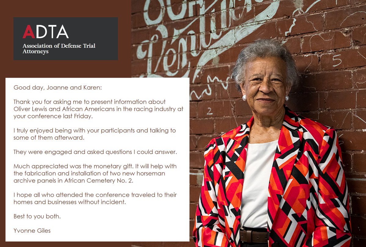 Yvonne Giles spoke at our Diversity Reception and shared a lovely thank you note we wanted to share with all of you!

#ADTA #ADTALexington #ADTANation