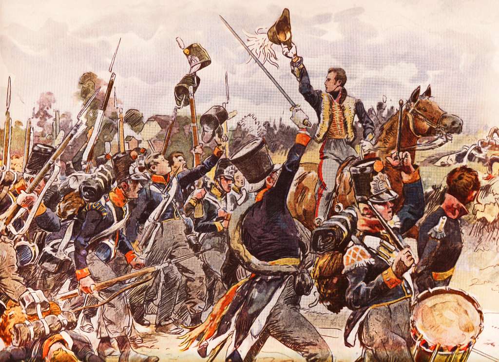 On this day in 1815 two key battles in the Waterloo Campaign took place: Ligny &amp; Quatre Bras.

By days end:

The Prussians under Blücher at Ligny were in full retreat following a serious defeat.

Further west, Wellington still held Quatre Bras, but his flank was now in the air.