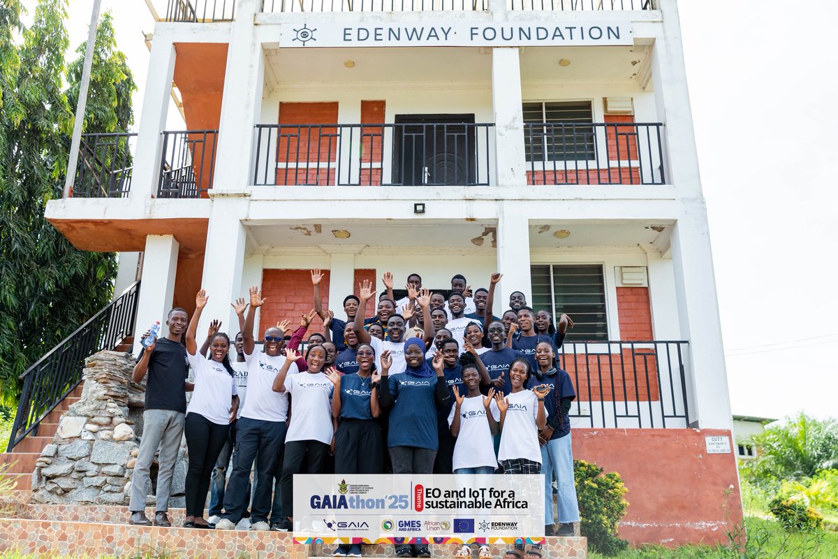 KNUST Obuasi Campus leads the charge in #GAIAthon25
From bold eco-tech pitches to a game-changing trip to EdenKro, student innovators are shaping Africa’s green future.

Top 3 Teams
🥇 Team CAD – Smart Tech Clean Lungs
🥈 Team Code Verse – Flood-Predict
🥉 Team Gnade – AeroHealth