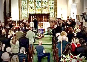 Sue Charles (@sue_charles) on Twitter photo And inside the church in Dyserth, memories of Mike Peters’ contributions to Wales, music and fellow cancer sufferers.
Heartfelt reflections from <a href="/julespeters/">Jules Peters</a>, <a href="/DerekTheWeather/">Derek Brockway - weatherman</a>, <a href="/officialslimjim/">Slim Jim Phantom</a> among many others. And a touching final collaboration with The Cult’s Billy Duffy. And inside the church in Dyserth, memories of Mike Peters’ contributions to Wales, music and fellow cancer sufferers.
Heartfelt reflections from <a href="/julespeters/">Jules Peters</a>, <a href="/DerekTheWeather/">Derek Brockway - weatherman</a>, <a href="/officialslimjim/">Slim Jim Phantom</a> among many others. And a touching final collaboration with The Cult’s Billy Duffy.
