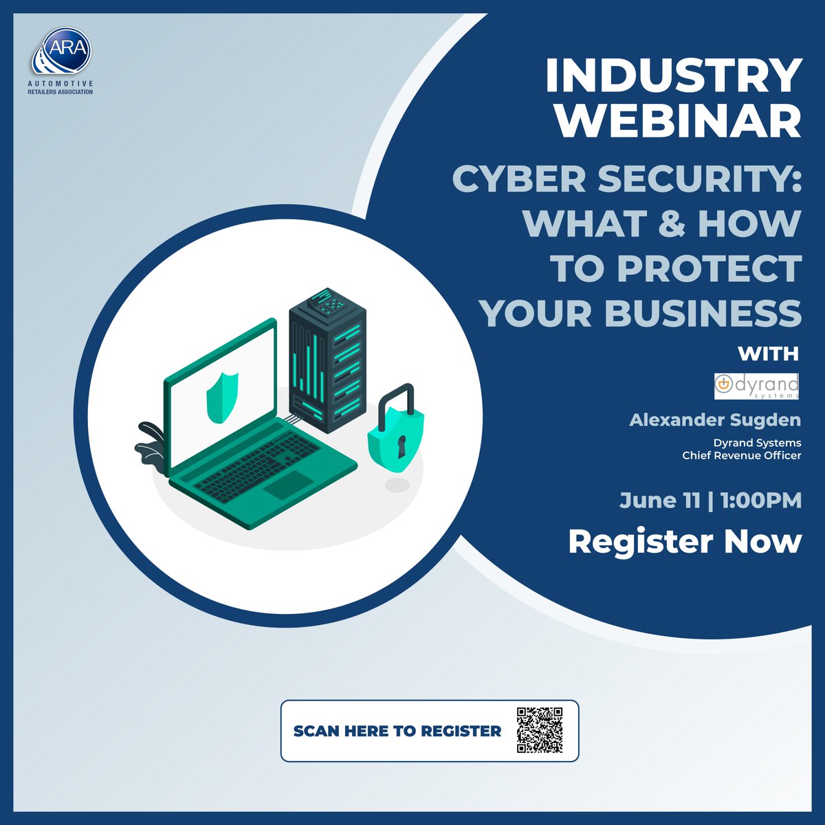 Cyber threats are rising — is your business ready?

From ransomware to data breaches, no industry is immune. Join Dyrand &amp; ARA for a members-only webinar on how to protect your shop before it’s too late.

🎁 $500 gift card draw for attendees!
🔗 Register: tinyurl.com/bdeyxsp9