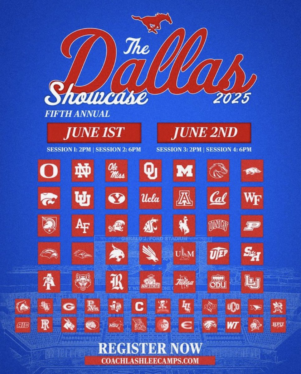 Caden Ellis (@cadenellis_1) on Twitter photo I will be <a href="/SMUFB/">SMU Football</a> camp this Sunday June 1st session 2 @ 6pm let’s work.
<a href="/CoachDanny10/">Danny Hernandez</a> <a href="/Deriqking__/">KING</a> <a href="/kfroebel14/">Kyler Froebel</a> <a href="/samhullender/">Sam Hullender</a> <a href="/Ethan_houser1/">Ethan Houser</a> <a href="/MarshallLev_/">Marshall Levenson</a> <a href="/mrfootballwait/">Jeremiah Wait</a> <a href="/bryanfilker/">Bryan Filker</a> <a href="/Coach_Lopez12/">Coach Lopez</a> I will be <a href="/SMUFB/">SMU Football</a> camp this Sunday June 1st session 2 @ 6pm let’s work.
<a href="/CoachDanny10/">Danny Hernandez</a> <a href="/Deriqking__/">KING</a> <a href="/kfroebel14/">Kyler Froebel</a> <a href="/samhullender/">Sam Hullender</a> <a href="/Ethan_houser1/">Ethan Houser</a> <a href="/MarshallLev_/">Marshall Levenson</a> <a href="/mrfootballwait/">Jeremiah Wait</a> <a href="/bryanfilker/">Bryan Filker</a> <a href="/Coach_Lopez12/">Coach Lopez</a>