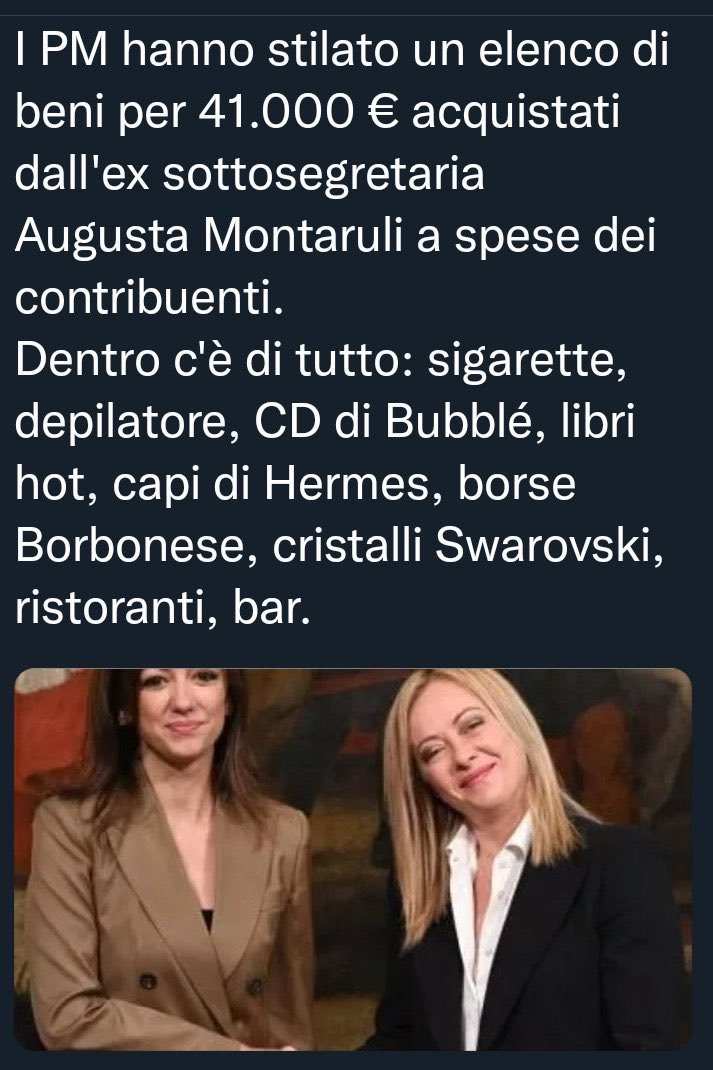 villani_e's tweet photo. @FratellidItalia Da che Pulpito ! 
#fasciapregiudicata #mariola https://t.co/cBMOw9nl0a