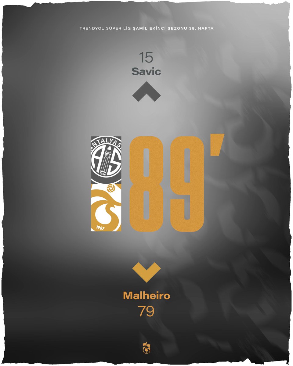 ⏱ 89' Takımımızda oyuncu değişikliği #ANTvTS

🟢 Savic
🔴 Malheiro