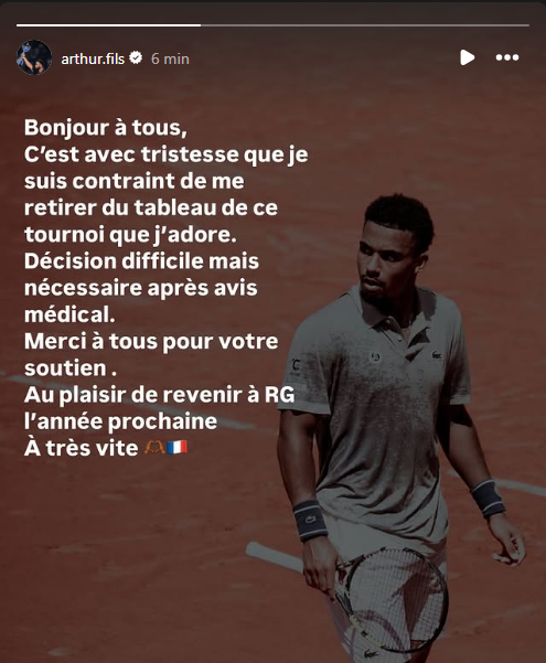 TennisLegende's tweet image. Pas ça Arthur Fils, pas maintenant ! 

On n'a pas le droit au bonheur.

#RolandGarros