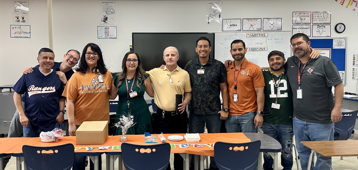 We close out another successful year! 
So thankful to be a part of this team &amp; lucky to work with this fun group of people! 💙🧡 #RHSMath
Best Math Department Ever!! 🤠⭐️
