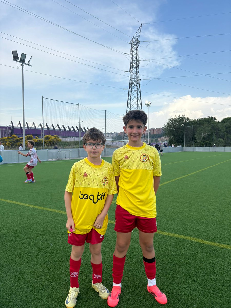 Ander y Jorge, jugadores del Alevín B, han debutado con el Alevín A en el partido del sector ante el Real Valladolid.