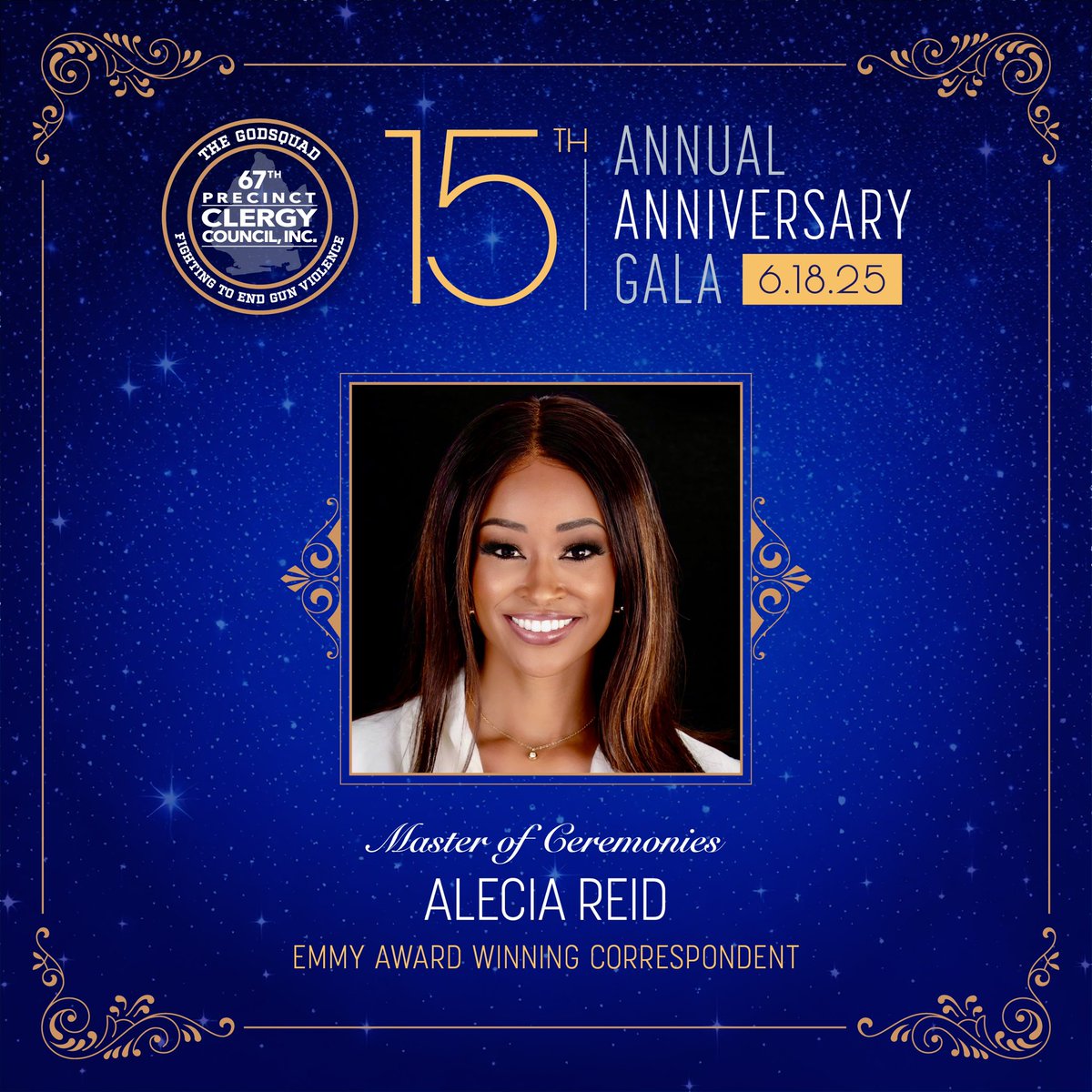 The GodSquad (@67clergycouncil) on Twitter photo Join our Gala MC, Alecia Reid, for our 15th Annual Anniversary Fundraiser, June 18th at the Brooklyn Children’s Museum Rooftop, 6:30 pm.
See link below to become a SPONSOR, take out an AD, reserve TABLES or purchase individual TICKETS!! 67clergycouncil.networkforgood.com/events/86025-1…
#GodSquad
#Gala Join our Gala MC, Alecia Reid, for our 15th Annual Anniversary Fundraiser, June 18th at the Brooklyn Children’s Museum Rooftop, 6:30 pm.
See link below to become a SPONSOR, take out an AD, reserve TABLES or purchase individual TICKETS!! 67clergycouncil.networkforgood.com/events/86025-1…
#GodSquad
#Gala
