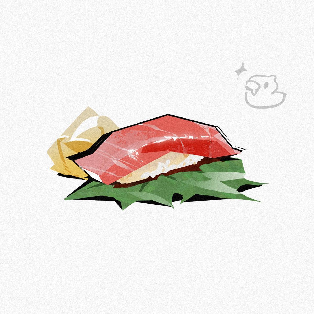 #今月描いた絵を晒そう 🐈‍⬛🔥☁️🍣