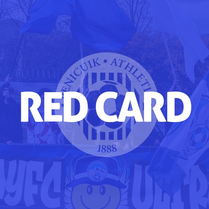 19’ | 🟥 RED CARD for Blackburn’s Callum Knox

Penicuik Athletic U20s 🔵 0-0 ⚫️ Blackburn United U20s