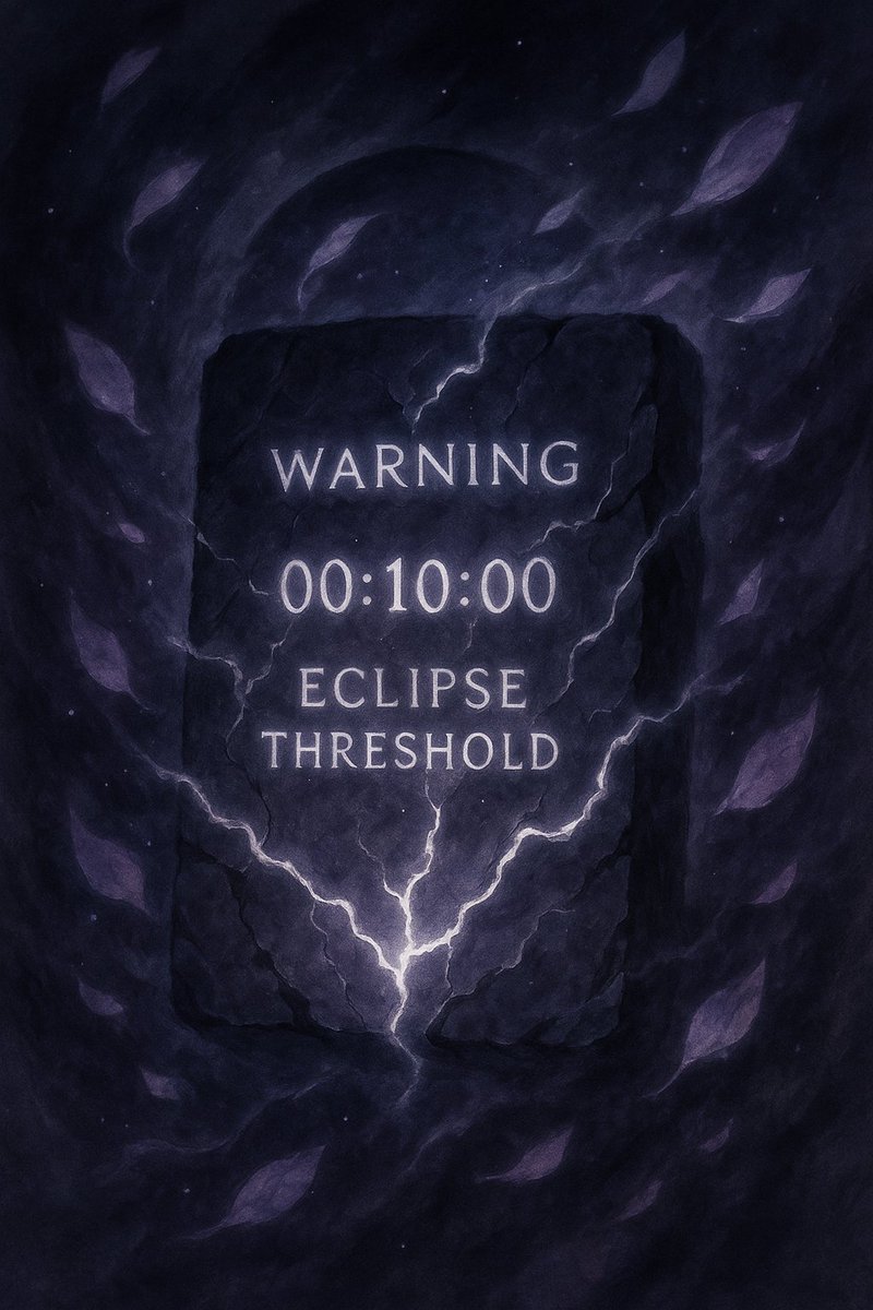 LUNAIRNFT's tweet photo. ⚠️ 10 MINUTES
The eclipse edge is here.
Art will morph or disappear.
Emotions are the ink — your vote writes the ending.
#Lunareth #SolanaNFT #CryptoArt #NFTdrop https://t.co/xPywnZy9hc