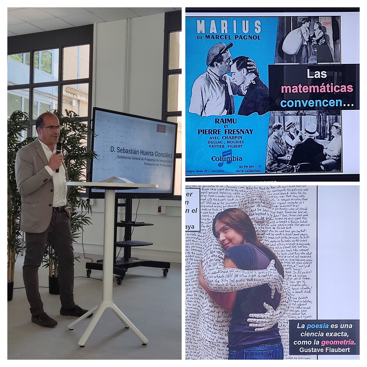 Primer día de la JORNADA DE ENSEÑANZA Y APRENDIZAJE DE LAS MATEMÁTICAS “CREANDO REDES DOCENTES”
Con el objetivo de proporcionar un lugar de encuentro y contribuir a transmitir y visibilizar la cultura matemática en la comunidad docente madrileña. #IF_CMadrid.