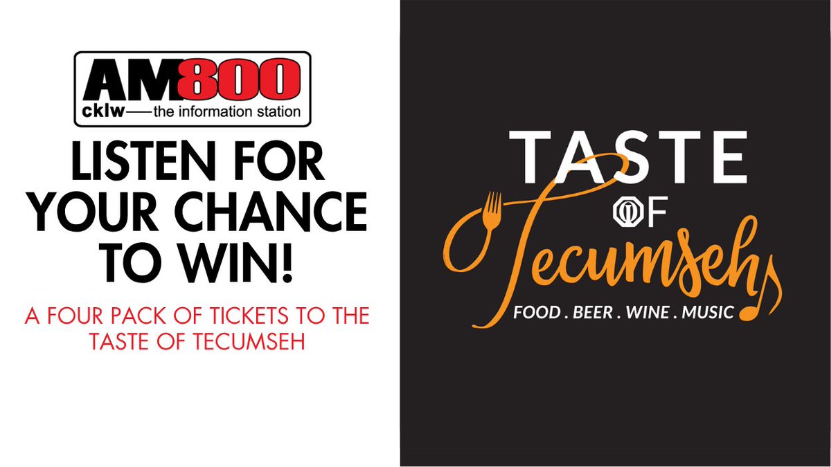 Get ready for the 9th annual Taste of Tecumseh Festival June 13 &amp; 14 at Lakewood Park in Tecumseh!

Listen to The Shift with <a href="/phandysides1/">Patty Handysides</a> this week for your chance to win a 4 pack of tickets to the Friday night festivities - featuring performances from Kyle Knowler &amp; Bigg Wiggle
