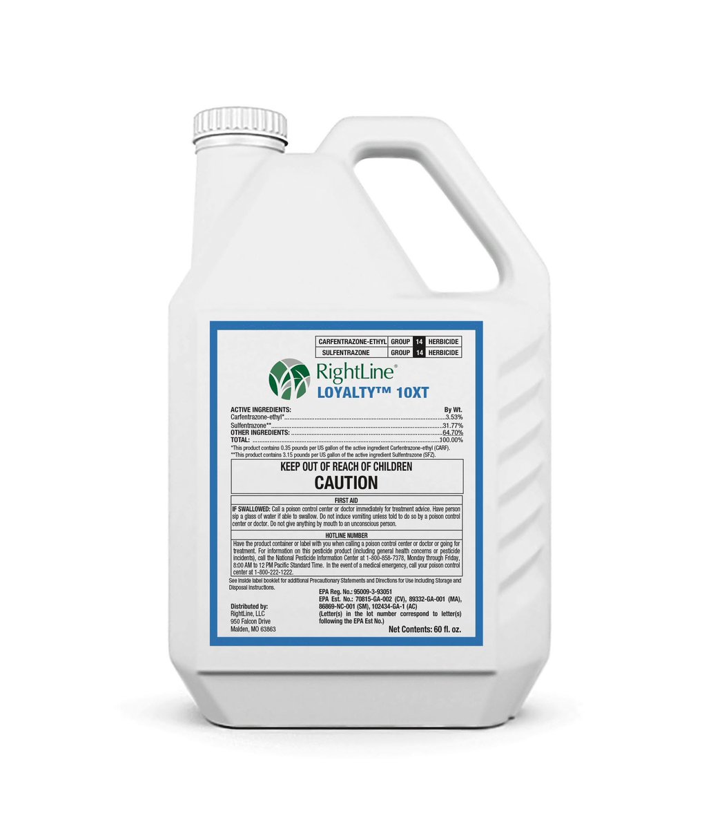 RightLine LLC (@rightlinellc) on Twitter photo RightLine LOYALTY® 10XT delivers enhanced formulation strength, superior rainfastness, and fast-acting weed control in a flexible, economical package. Built for turf and ornamental professionals, this upgraded formulation of sulfosulfuron sets a new standard.
✅ Controls sedges, RightLine LOYALTY® 10XT delivers enhanced formulation strength, superior rainfastness, and fast-acting weed control in a flexible, economical package. Built for turf and ornamental professionals, this upgraded formulation of sulfosulfuron sets a new standard.
✅ Controls sedges,
