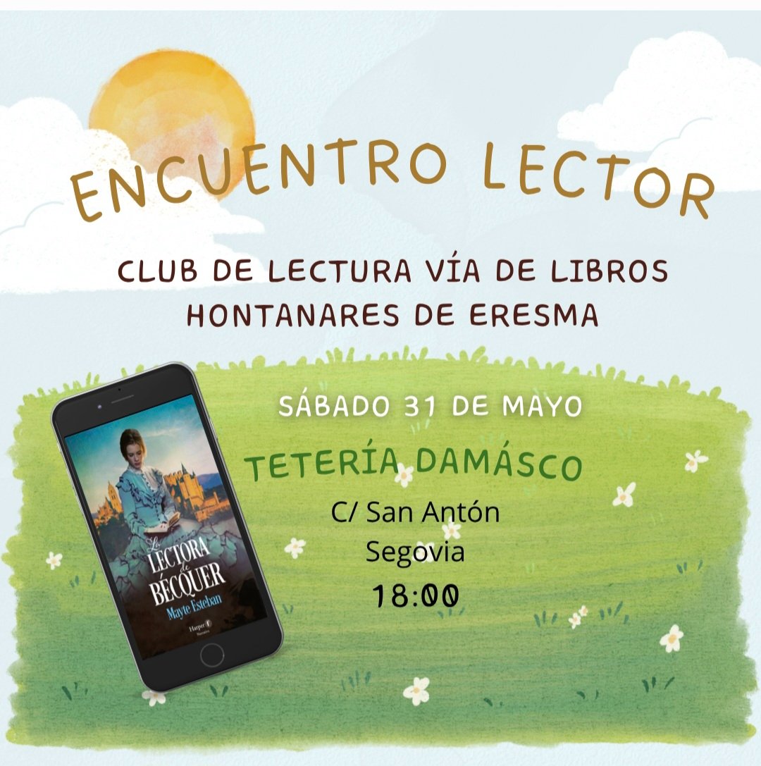 MayteEstebn's tweet image. Próxima parada, tetería Damasco. Hablaremos de La lectora de Bécquer.
